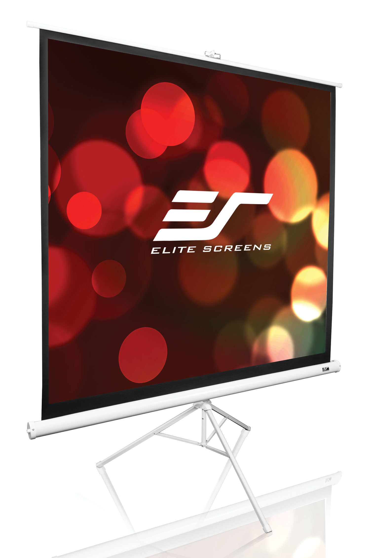 Elite Screens Tripod T99NWS1 Stativleinwand 99" 1:1 Matte White Weiß
