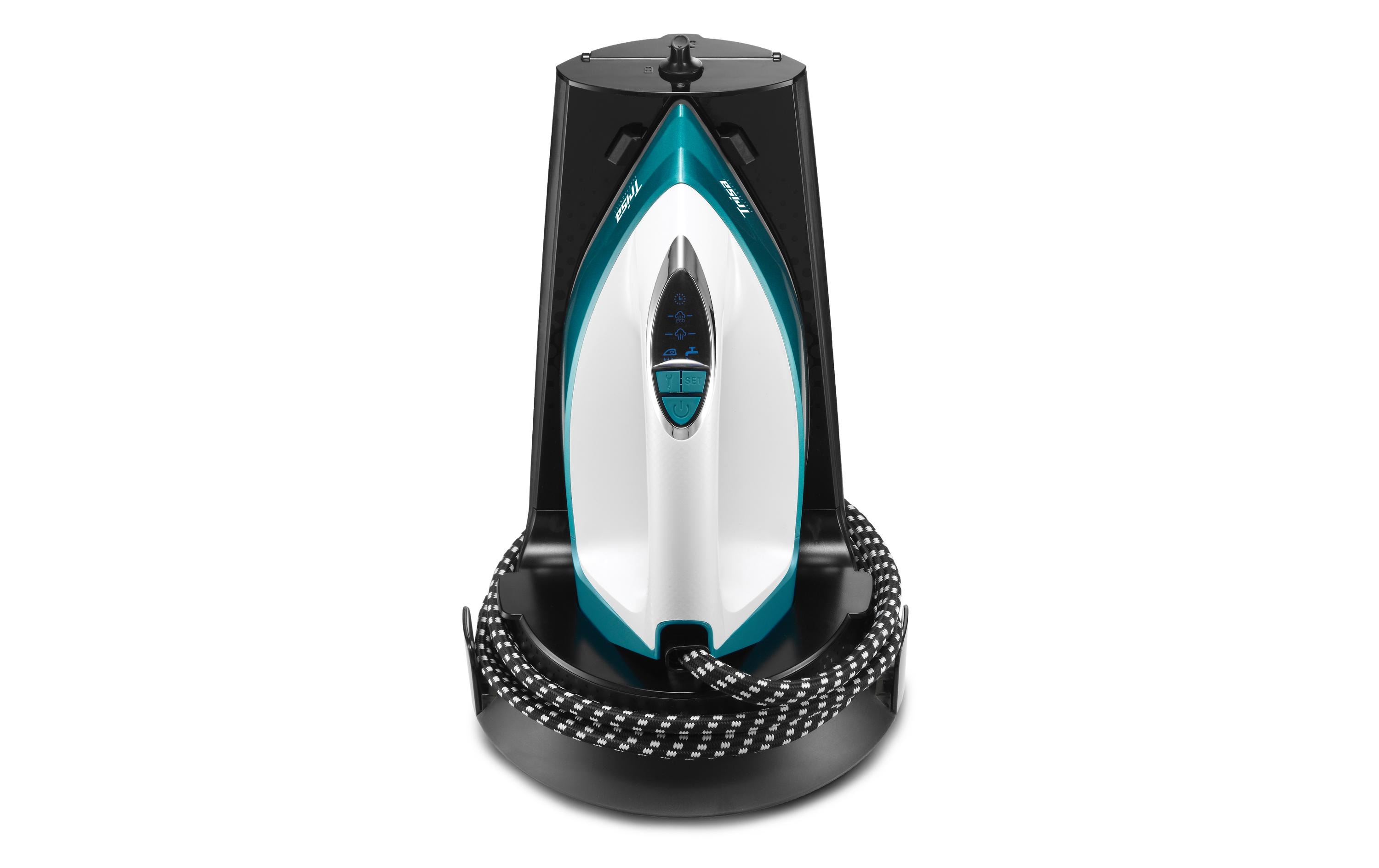 Trisa Comfort Steam i6014 Dampfbügelstation 2400 W 5,5 bar 1,3 l Keramiksohle Schwarz