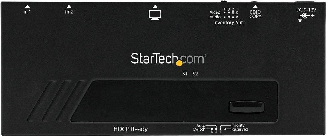 StarTech.com VS221HDQ 2-Port HDMI-Switch Automatisch und Priorität 1080p Schwarz