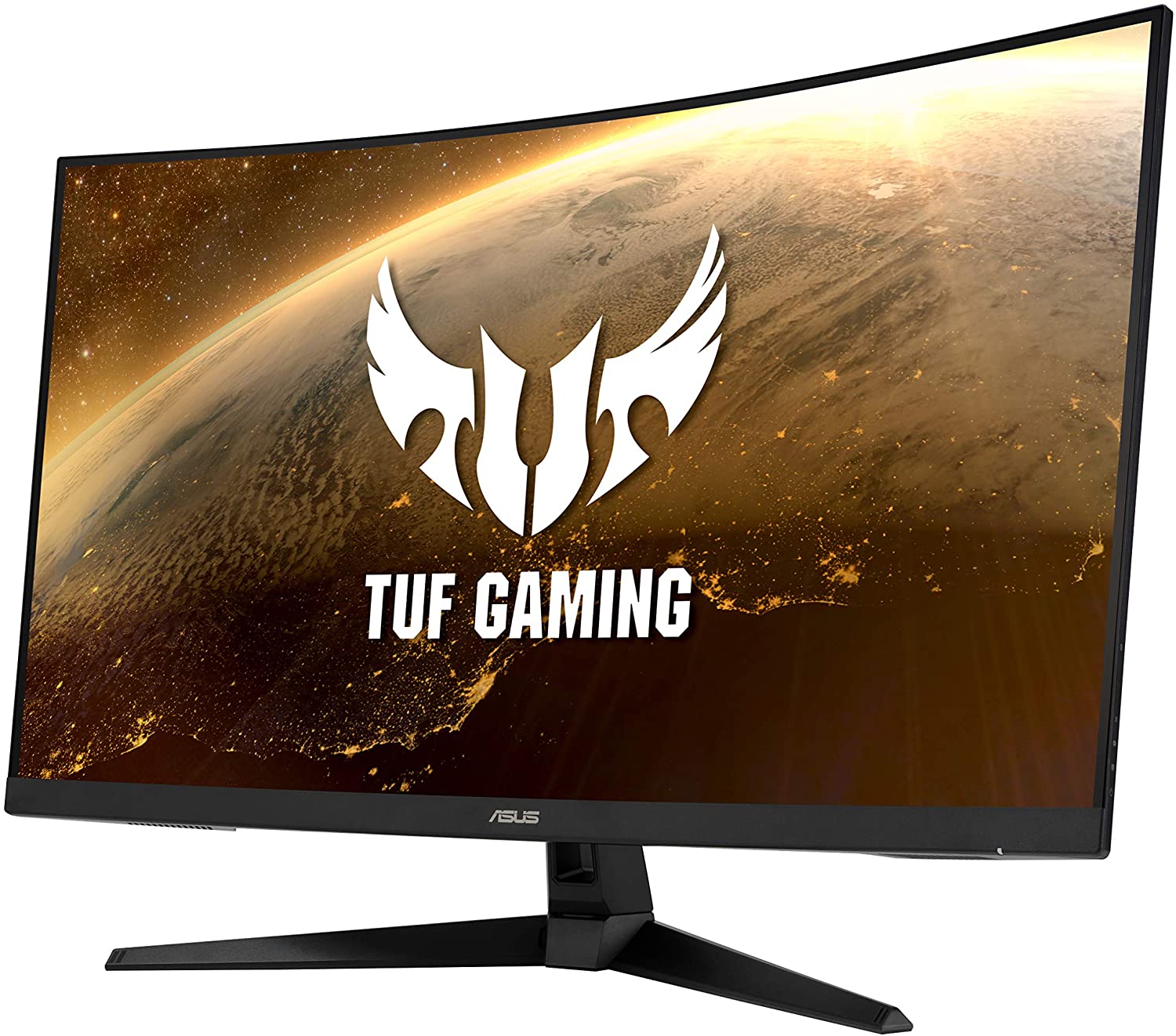 ASUS TUF Gaming VG328H1B - LED-Monitor - gebogen - 79.8 cm (31.4) - 1920 x 1080 Full HD (1080p) - VA - 250 cd/m² - 3000:1 - HDMI, VGA - Lautsprecher