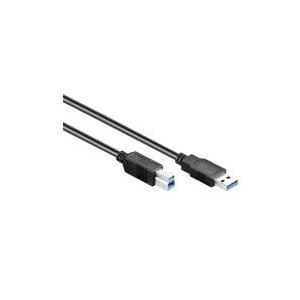 Anschlusskabel USB 3.0 Stecker A an Stecker B, schwarz, 1m, Good Connections® (2710-S01)