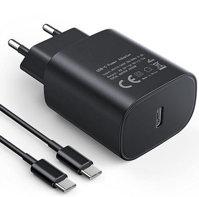 B2Bworkplace USB Ladegerät 18W mit USB-C Ladekabel, schwarz, bulkSamsung und andere Hersteller (300423)
