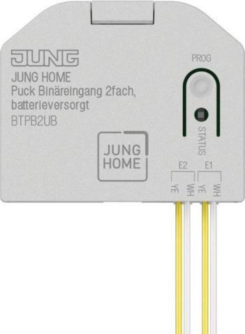 Jung BT P B2 U B JUNG HOME Puck Binäreingang 2fach batterieversorgt TE (BTPB2UB)