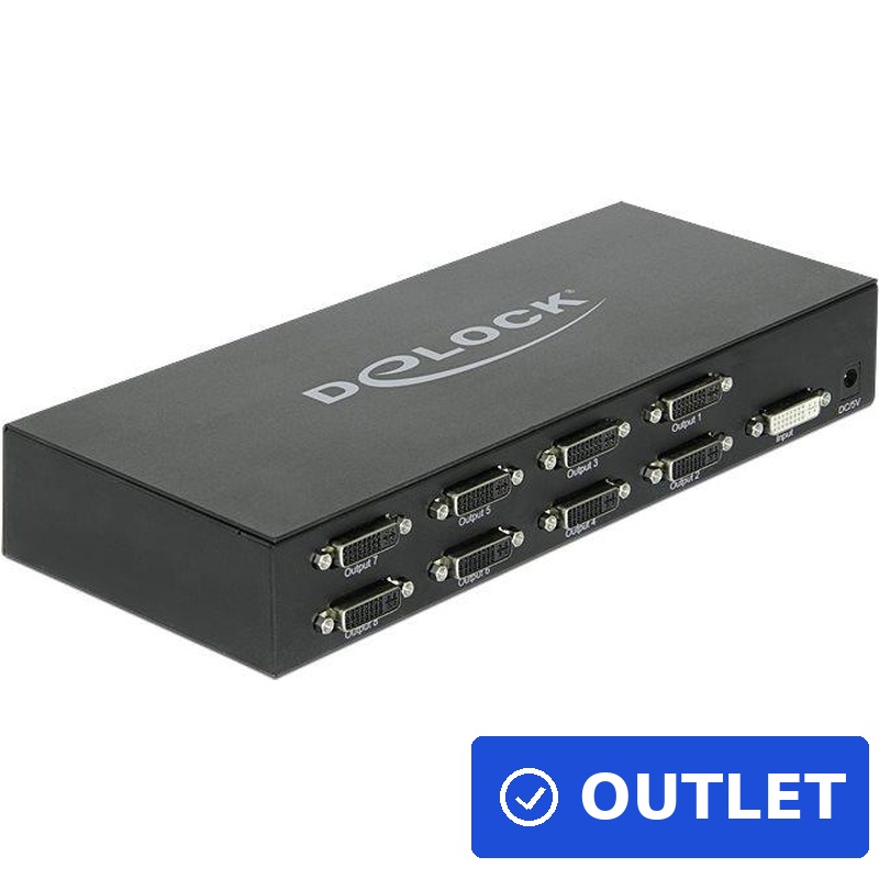 Delock DVI Splitter 8 Port (87681) (B-Ware)