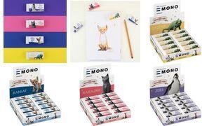Tombow Kunststoff-Radierer MONO "Fuchs", 20er Display Limitierte Edition aus dem Film "Die Schule der magischen - 20 Stück (PE-04A-MT-FU)