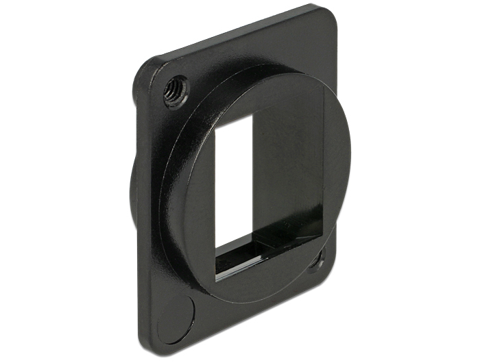 Delock Keystone Mounting 1 Port for D-type Ausgang Schwarz
