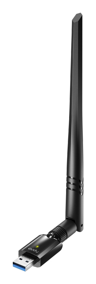 Cudy WU1400 WLAN USB Adapter 867 Mbit/s USB 3.0 Wi-Fi 5 Dualband Schwarz