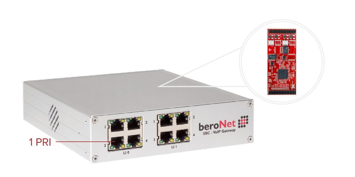beroNet BNMO-1E1 HPC 1 Port PRI E1 Modul ohne Zubehör (BNMO-1E1 HPC) (B-Ware)