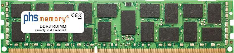 PHS-MEMORY 16GB RAM Speicher für Supermicro X9DRFF-7+ DDR3 RDIMM 1600MHz (SP263334)
