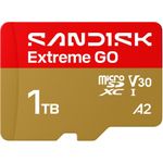 SanDisk Extreme GO microSDXC 1 TB UHS-I bis 240 MB/s Lesen V30 A2