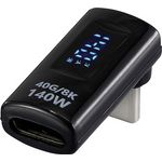 Renkforce USB-C Adapter[1x Stecker - 1x Buchse] USB4 L-Type Male to Female (RF-6826674)