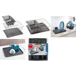 metaltex Spülkorb Aquatex PLUS, silber/anthrazit mit Abtropfschale und Bestecksammler aus Kunststoff, - 1 Stück (325026068)