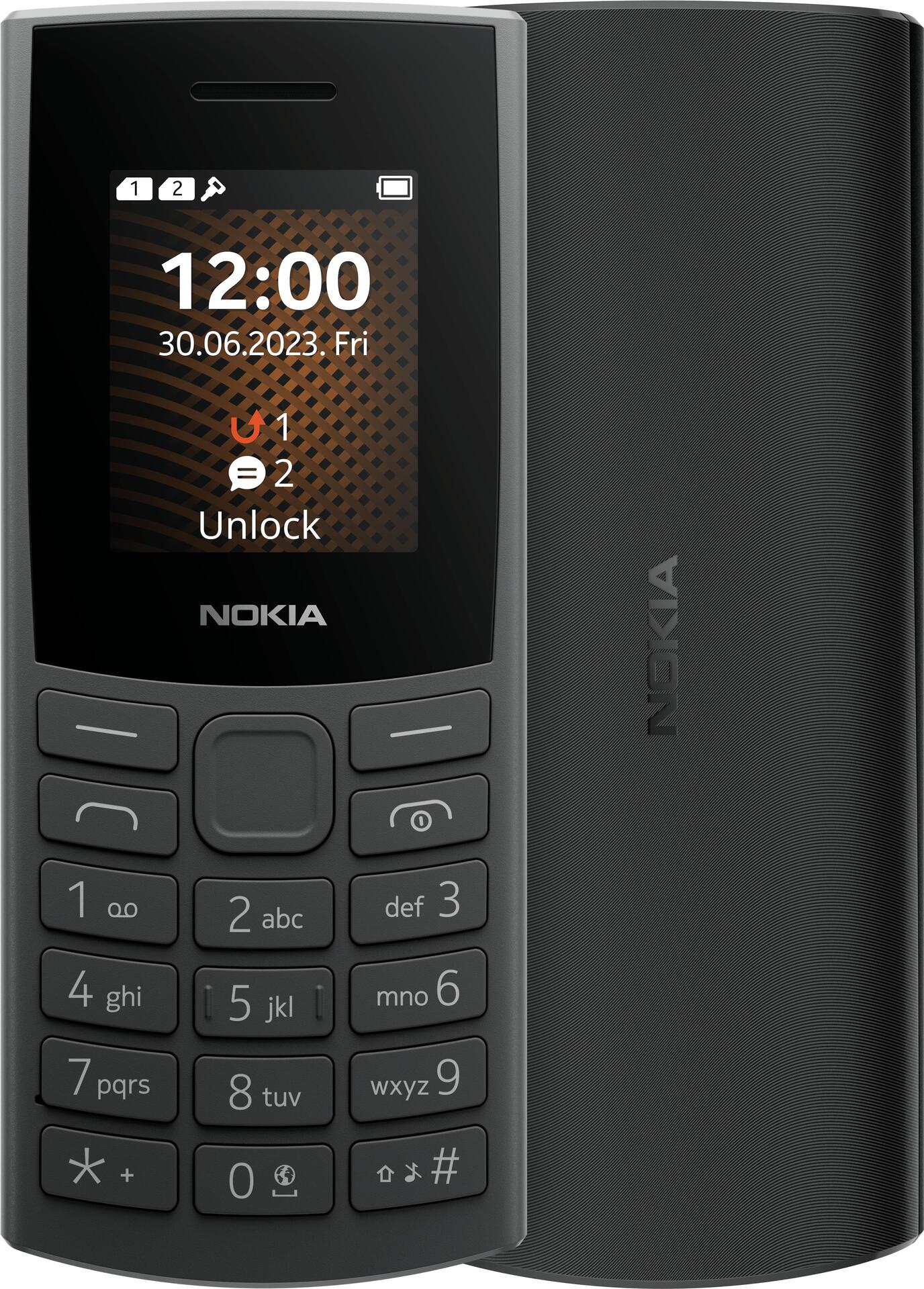 Nokia 105 4G (2023) 4,57 cm (1.8") 93 g Anthrazit Funktionstelefon (1GF018UPA1L04)