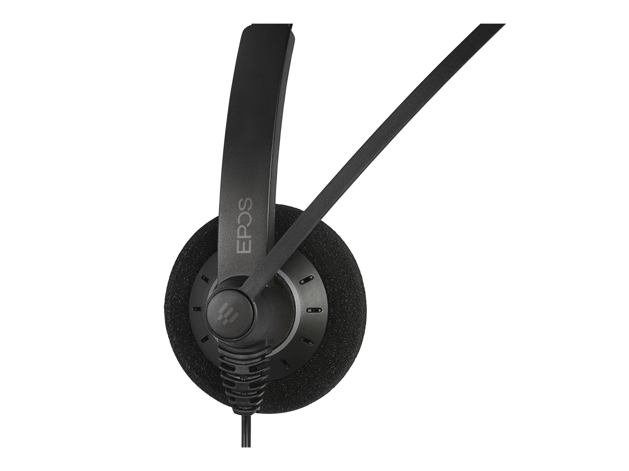 EPOS IMPACT SC 60 Headset On-Ear Kabelgebunden Easy Disconnect Schwarz mit Silber