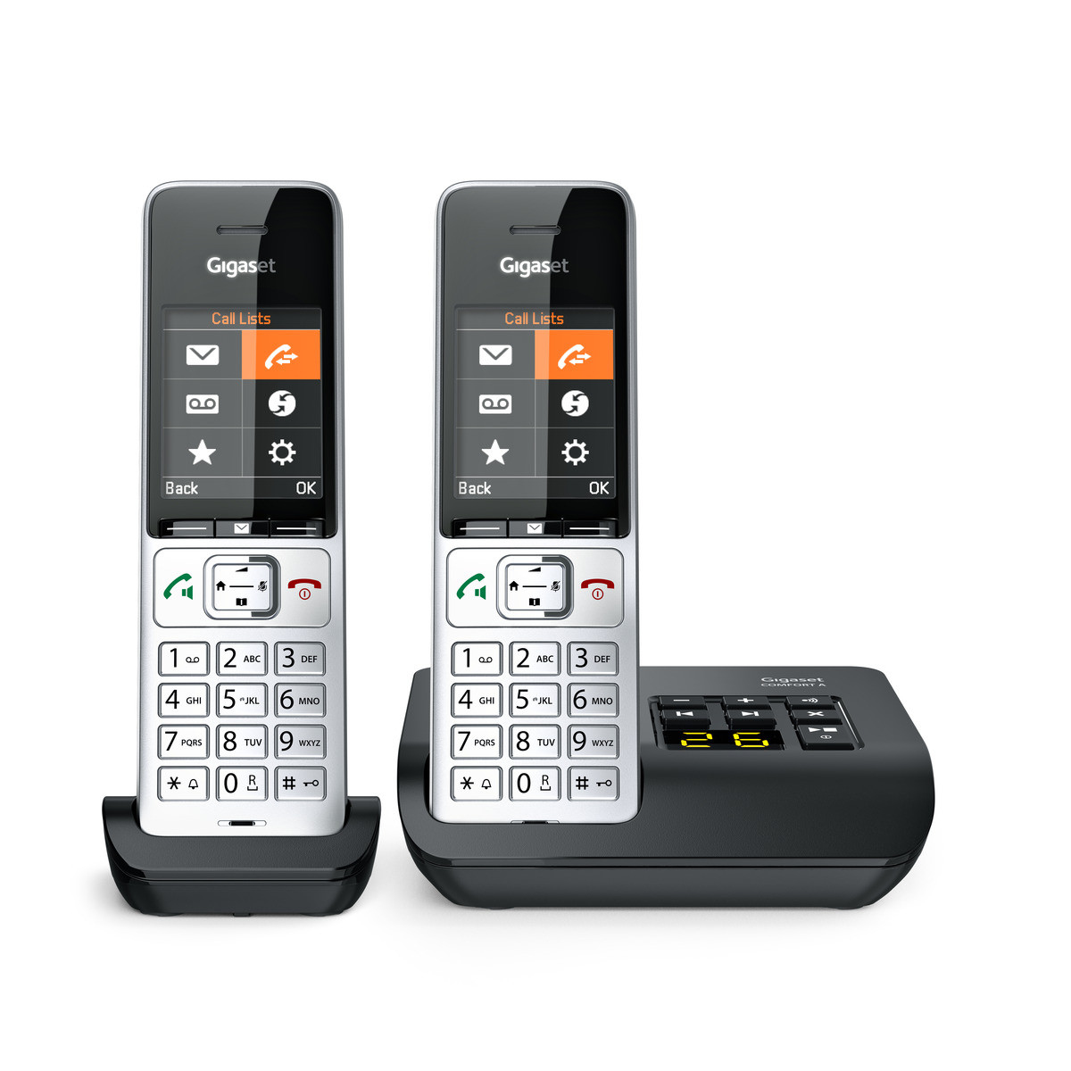 Gigaset COMFORT 500A Comfort Duo Schnurlostelefon 2,2" TFT Silver Black