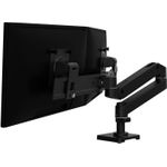 Ergotron LX Pro Befestigungskit (Dual Direct Arm, 2 Drehgelenke, 2-teilige Tischklemme, Befestigungsmaterialien, Basis, Arm für zwei Bildschirme, Verlängerung, Stange, Stangenring) (45-684-292)