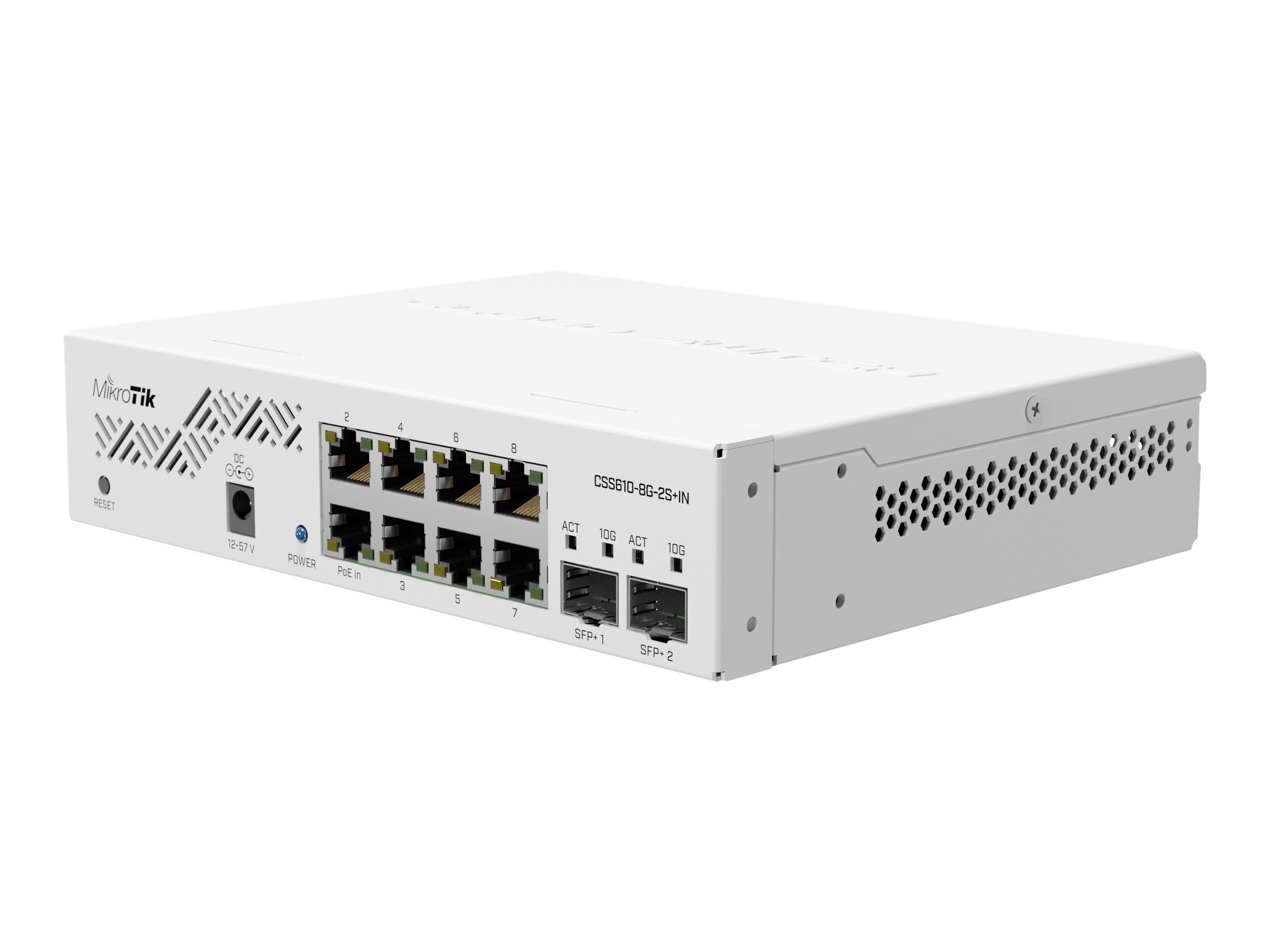 MikroTik Cloud Smart Switch CSS610-8G-2S+IN 10 Ports Smart Weiß