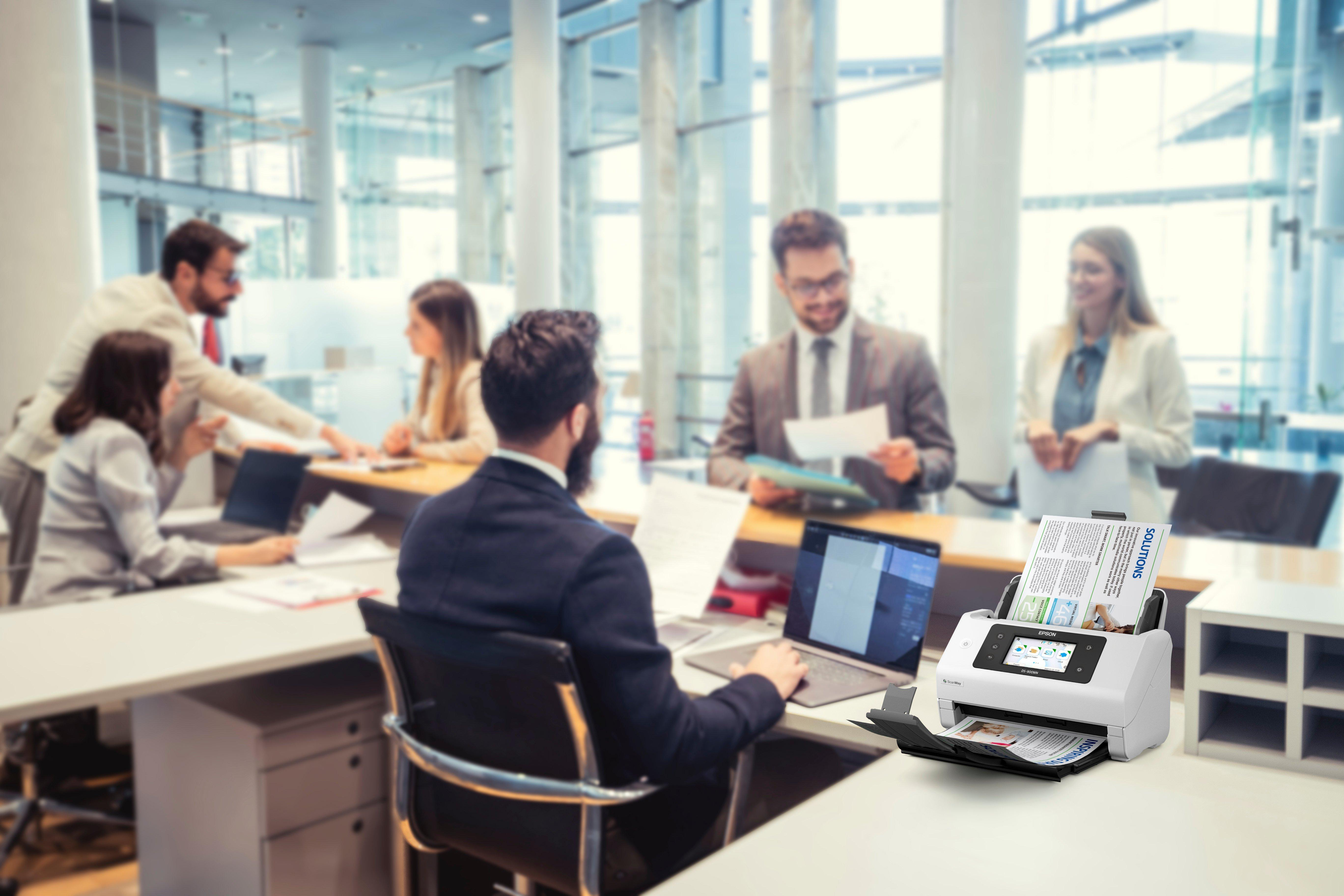 Epson WorkForce DS-800WN Dokumentenscanner 600 dpi Schwarz, Weiß