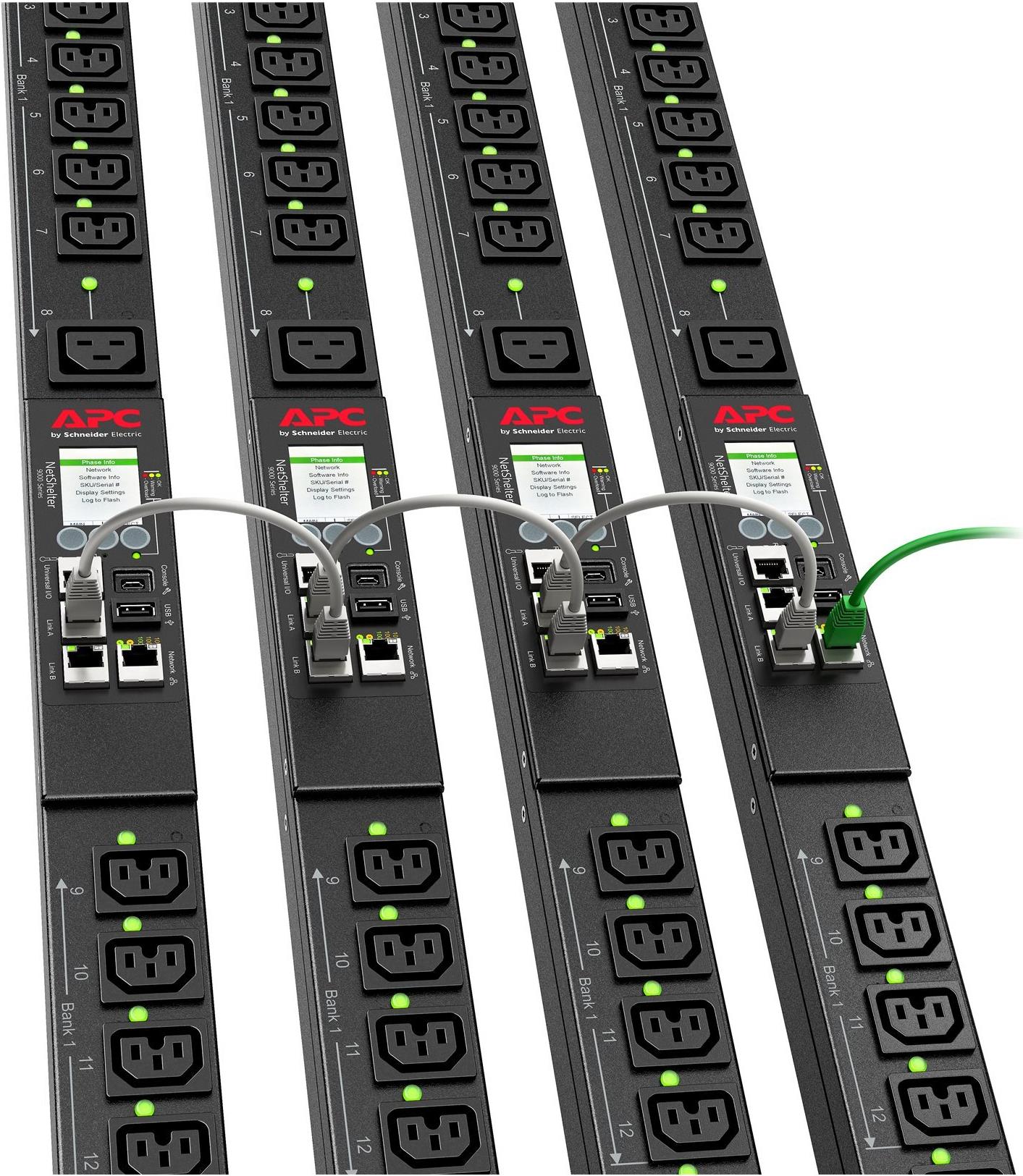 APC Rack PDU 9000 Switched APDU9953 7400 VA Schwarz