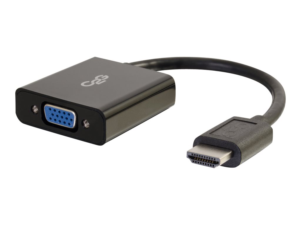 C2G HDMI to VGA Adapter Videokonverter Dongle 1080p Schwarz