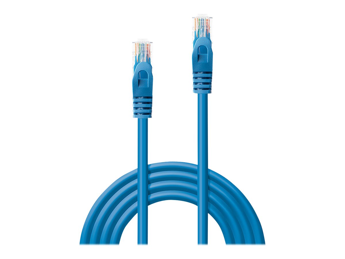 Lindy Basic Patch-Kabel RJ-45 CAT 6 UTP 0,3 m Blau