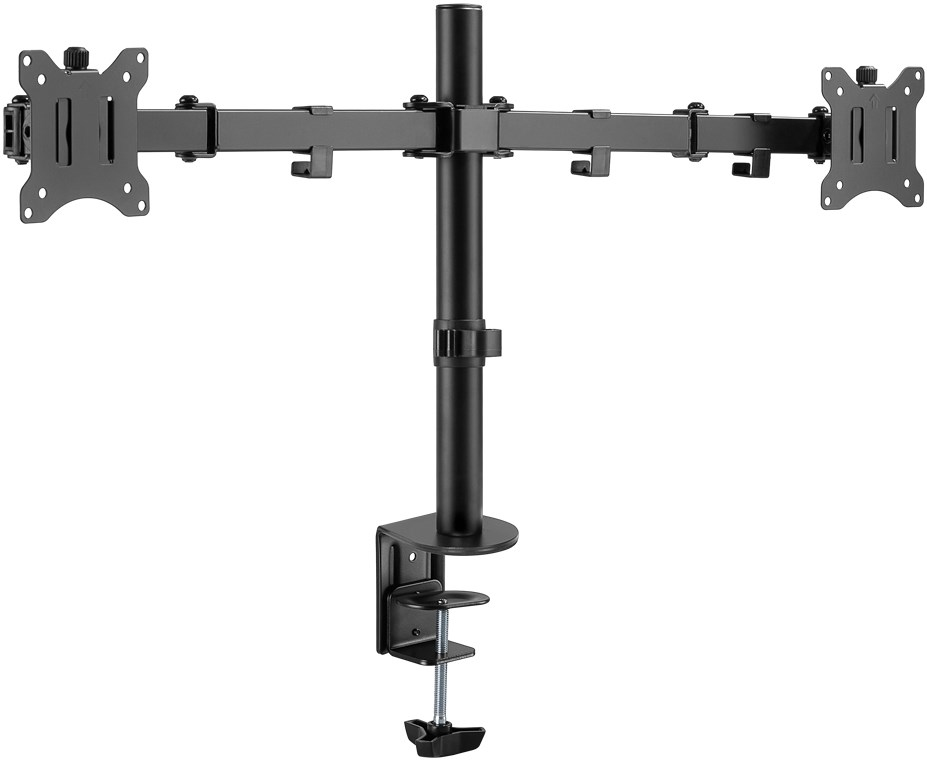 Goobay Doppel-Monitorhalterung Flex 17"-32" Schwarz