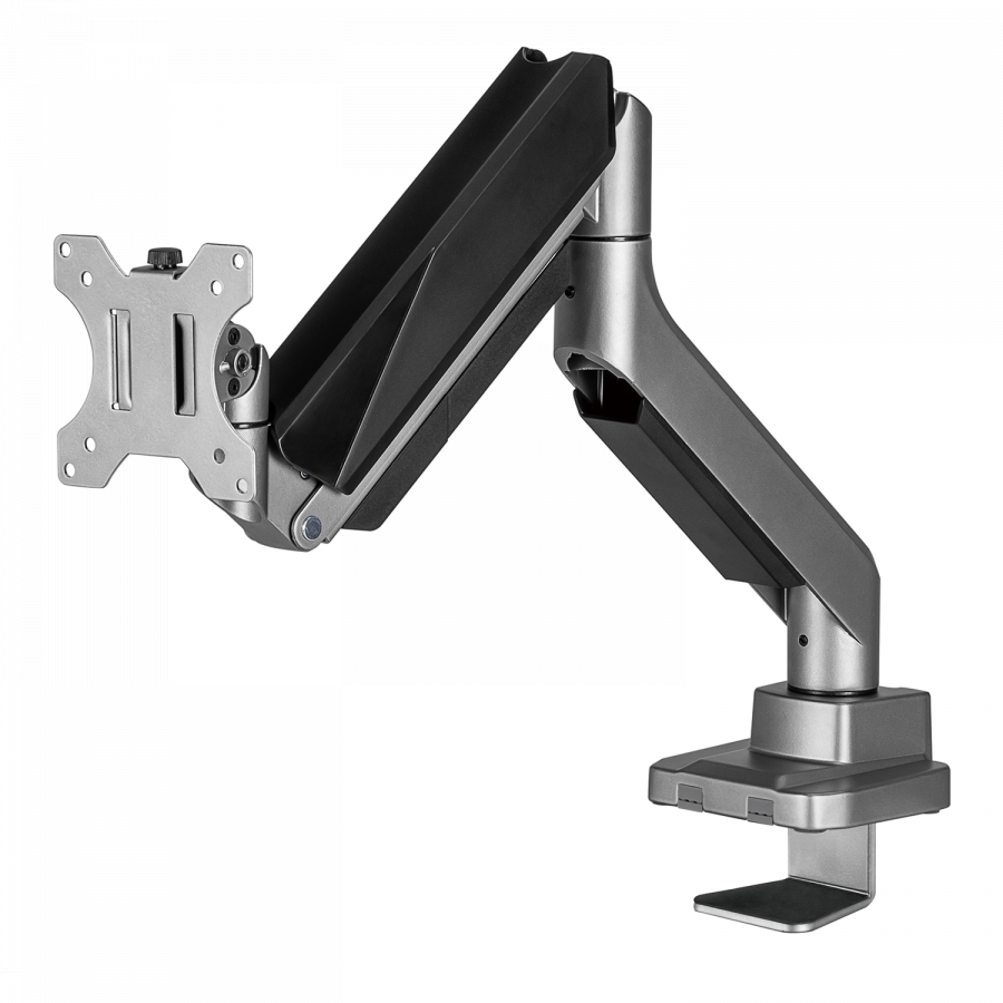V7 DM1HDS Monitor-Tischhalterung mit Gelenkarm 49" Schwarz, Silber