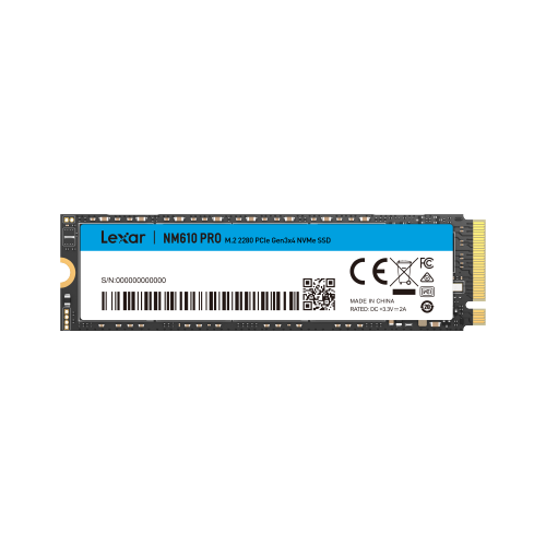 Lexar SSD M.2 500GB Lexar NM610PRO 2280 PCIe3.0 x 4 LNM610P500G-RNNNG