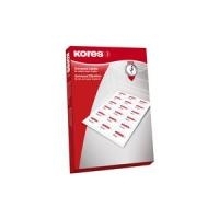 Kores Universal-Etiketten, 70,0 x 16,9 mm, weiß, 100 Blatt für Inkjet-, Laserdrucker und Kopierer (L7016)