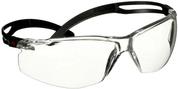 3M SecureFit Schutzbrille, Transparent, Polycarbonat (PC), Beschlaghemmend/Kratzfest (SF501AF-BLK)