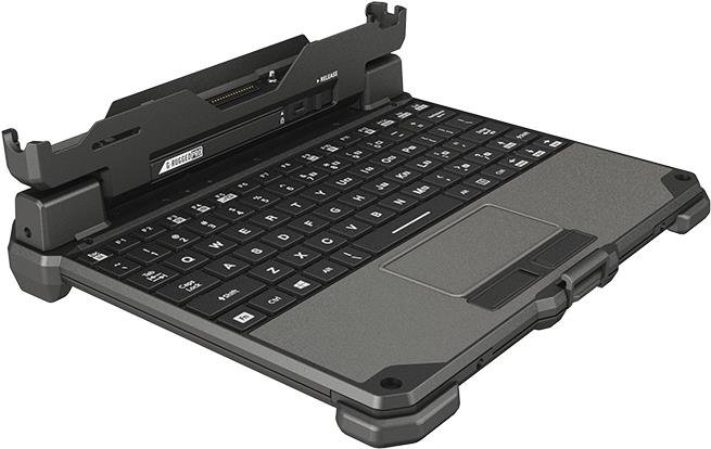 Getac abnehmbare Tastatur, UK Abnehmbare Tastatur, 82 Tasten, Touchpad, IP65, Layout: UK, passend für: UX10 (GDKBCG)
