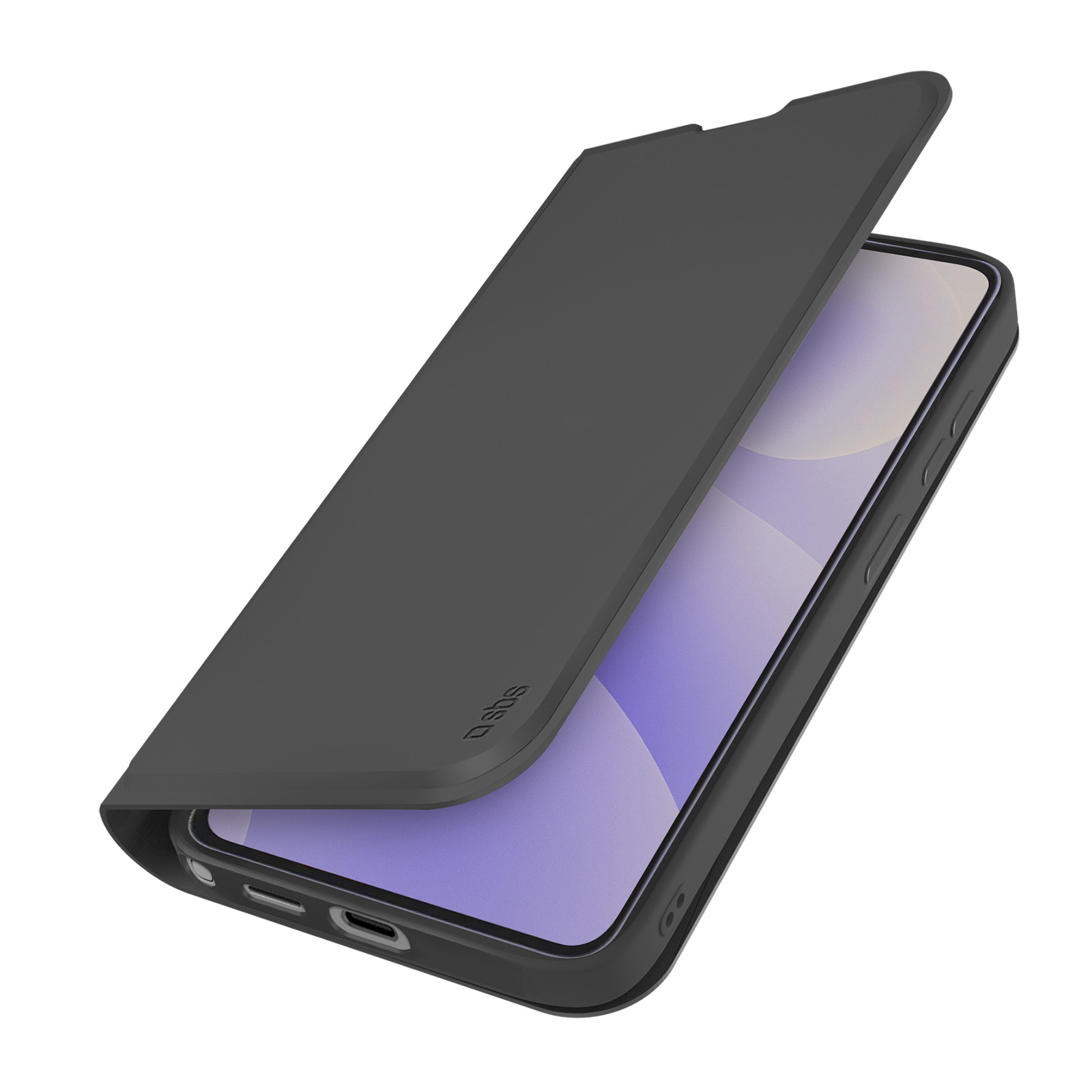 SBS Wallet Stand Handyhülle Galaxy S26 Ultra Schwarz