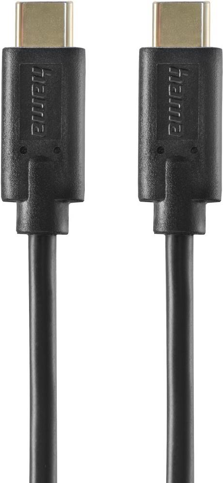 Hama Ladekabel, USB-C - USB-C, 1,5 m, Schwarz (00086409)