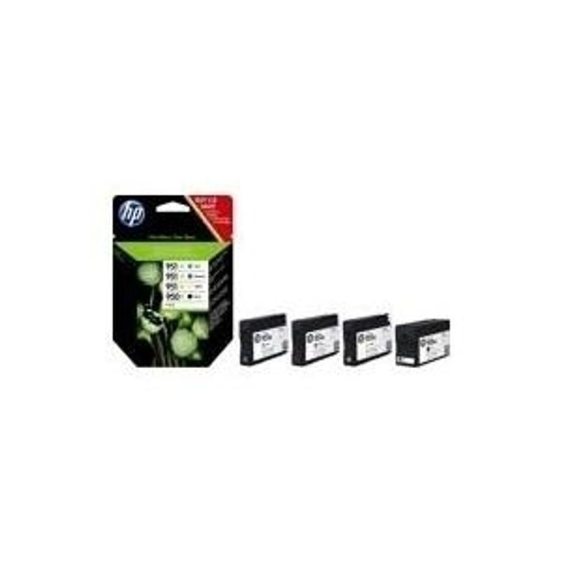 HP 950XL/951XL Combo Pack 4er-Pack Schwarz, Farbe Cyan, Magenta  