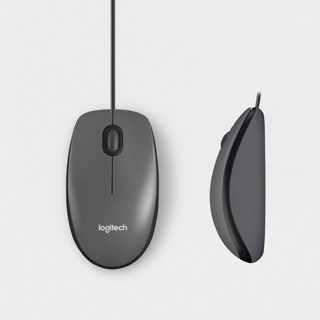 Logitech M100 Kabelgebundene Maus USB Schwarz