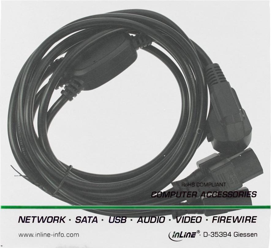 InLine Y-Power Cable Version 3 5 m Schwarz