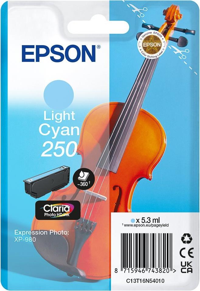 C13T16N54010 EPSON 250 XP Tinte light cyan ST 360Seiten (C13T16N54010)