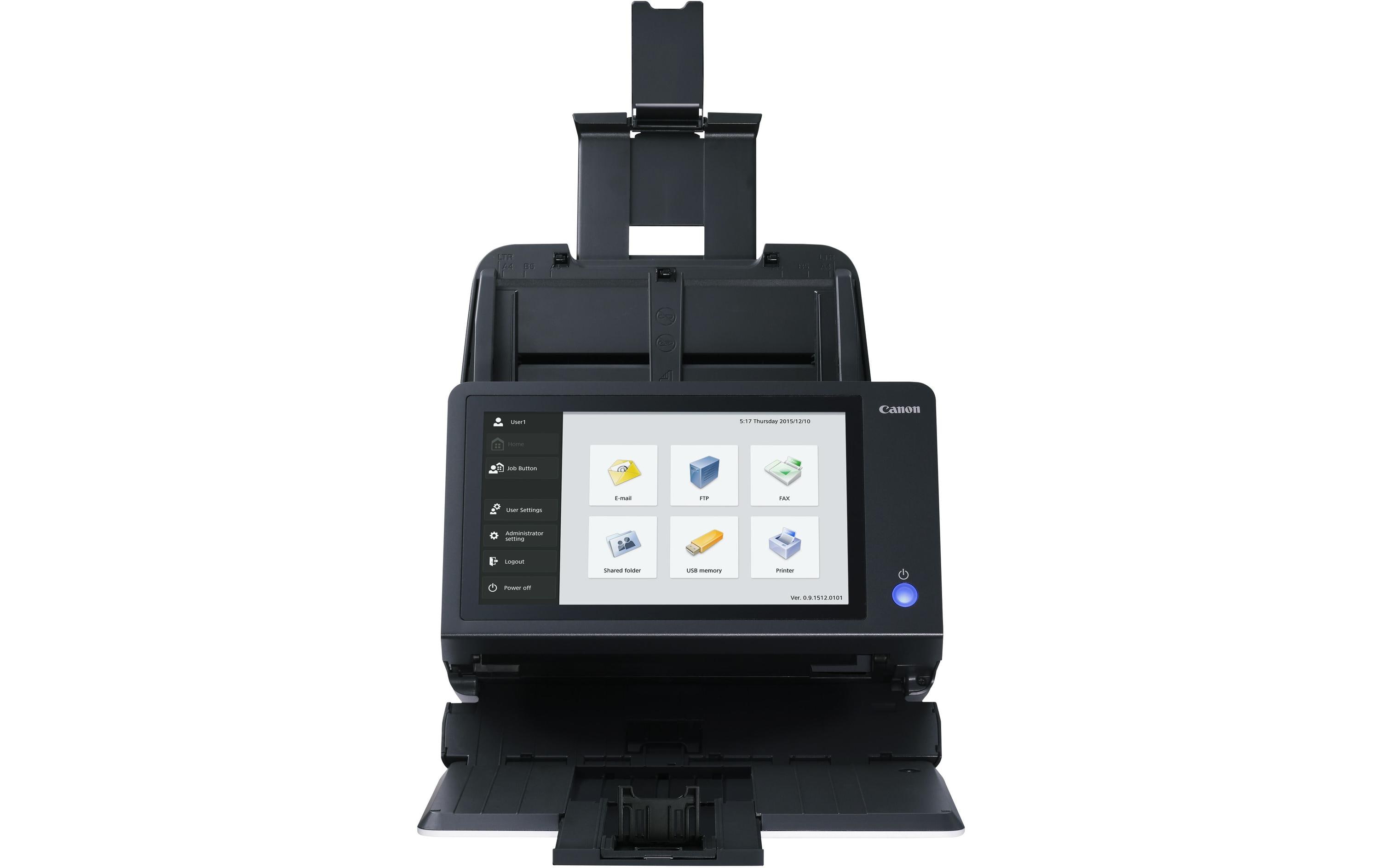 Canon imageFORMULA ScanFront 400 Dokumentenscanner 600 dpi Duplex LAN Schwarz, Weiß