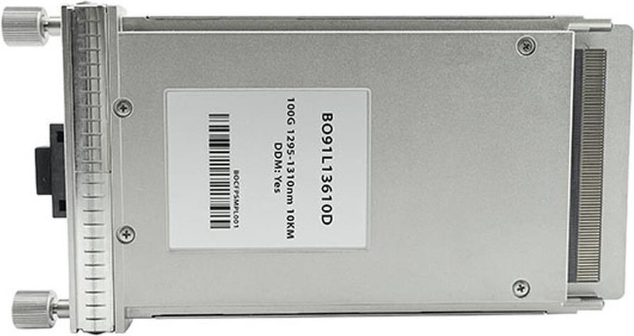 Kompatibler Alcatel-Nokia 3HE08217AA CFP Transceiver, LC-Duplex, 100GBASE-LR4, Singlemode Fiber, 4xWDM, 10KM, 0°C/+70°C, DDM (3HE08217AA-BO)