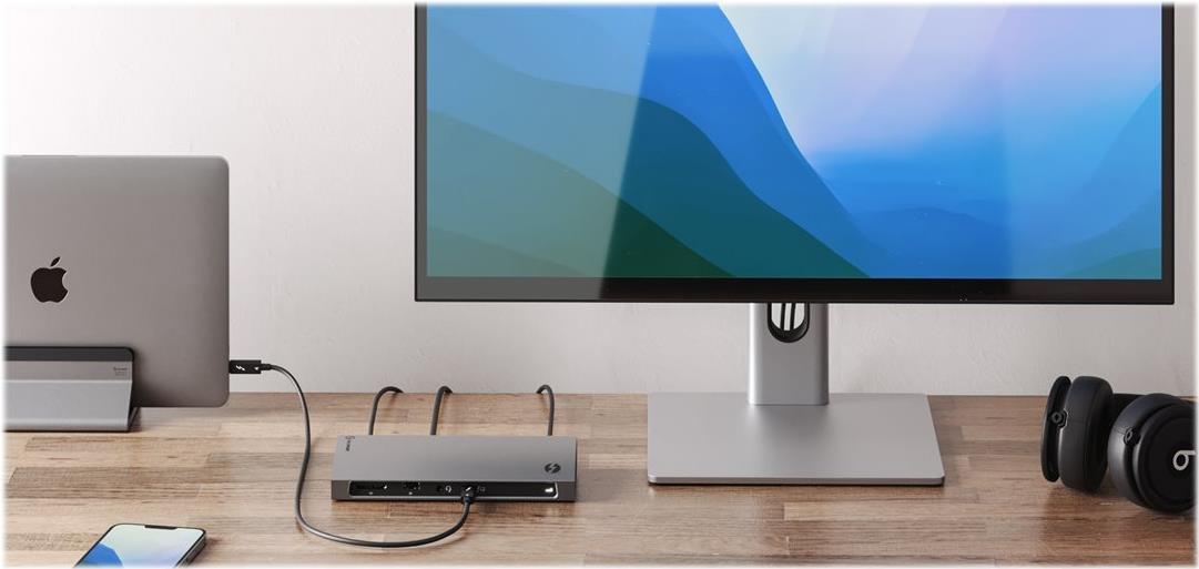 ALOGIC TB4D3TB Dockingstation Thunderbolt 4 Space-grau