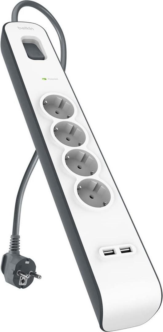 Belkin 2.4 Amp USB Charging 4-outlet Surge Protection Strip (BSV401vf2M-V2)