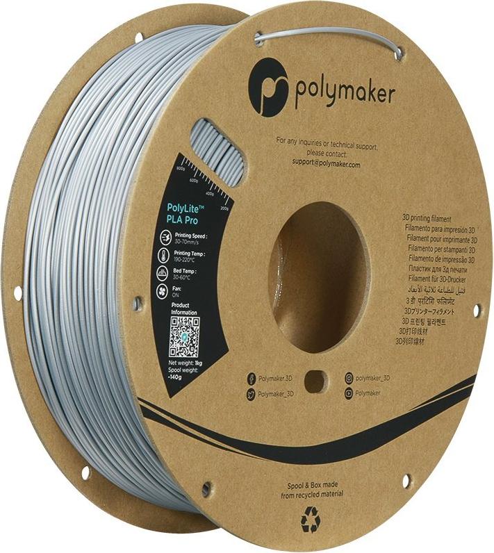 Polymaker PA07007 Metallic Filament PLA Pro hohe Steifigkeit schlagfest 1.75 mm 1000 g (PA07007)