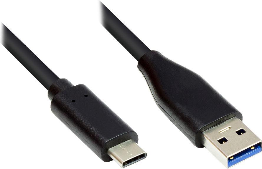 EXSYS EX-K1584-0.5 USB Kabel 0,5 m USB 3.2 Gen 1 (3.1 Gen 1) USB A USB C Schwarz (EX-K1584-0.5)