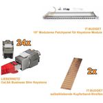 IT-BUDGET SPAR-PACK: 19"-Keystone Patchfeld (ZAAITBMT24P05HEG)