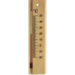 TFA Analoges Innenthermometer aus Buche Thermometer Holz 12.1053.05 (12.1053.05)
