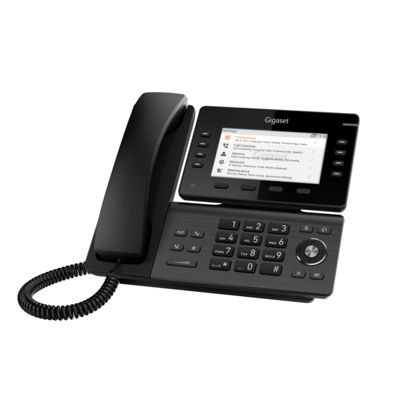 Gigaset P820 IP PRO VoIP-Telefon 5" Display Gigabit Ethernet PoE Schwarz