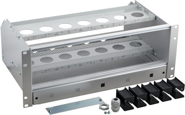 EFB-Elektronik 48,30cm (19") Baugruppenträger 3HE/84TE plus 1HE Kabelüberlängenfach Hersteller: EFB Elektronik (53711.1)