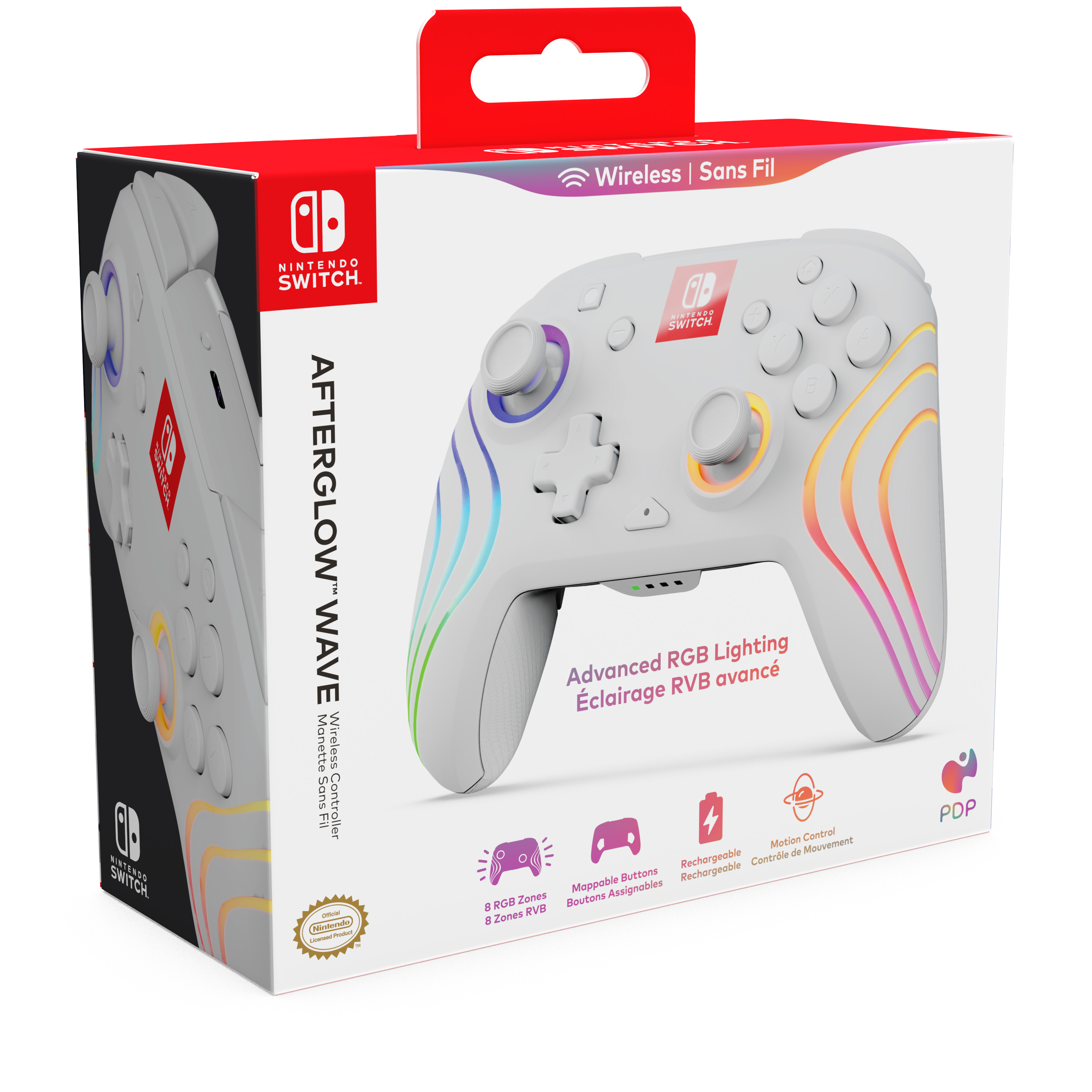 PDP Afterglow Wave Gamepad Weiß