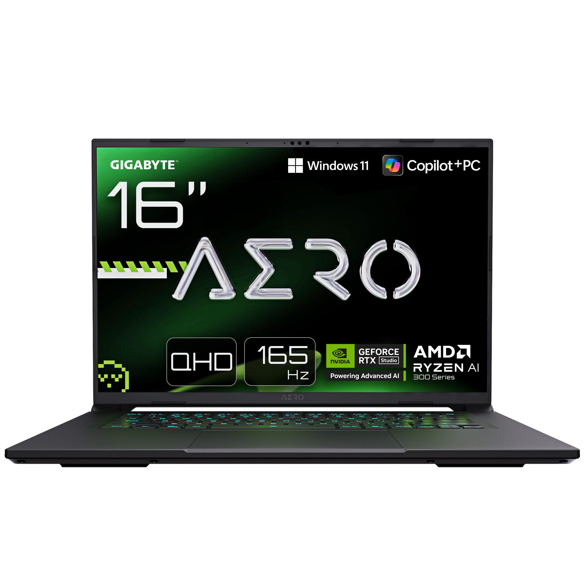 GIGABYTE AERO X16 2WHA3DEC65AP 16" 2560 x 1600 Ryzen AI 9 HX 370 32 GB RAM 2 TB SSD Space-grau