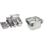 APS GN 1/3 Behälter (B)325 x (T)175 x (H)100 mm aus rostfreiem Chrom-Nickel-Edelstahl mit elektrolythisch - 1 Stück (81304)